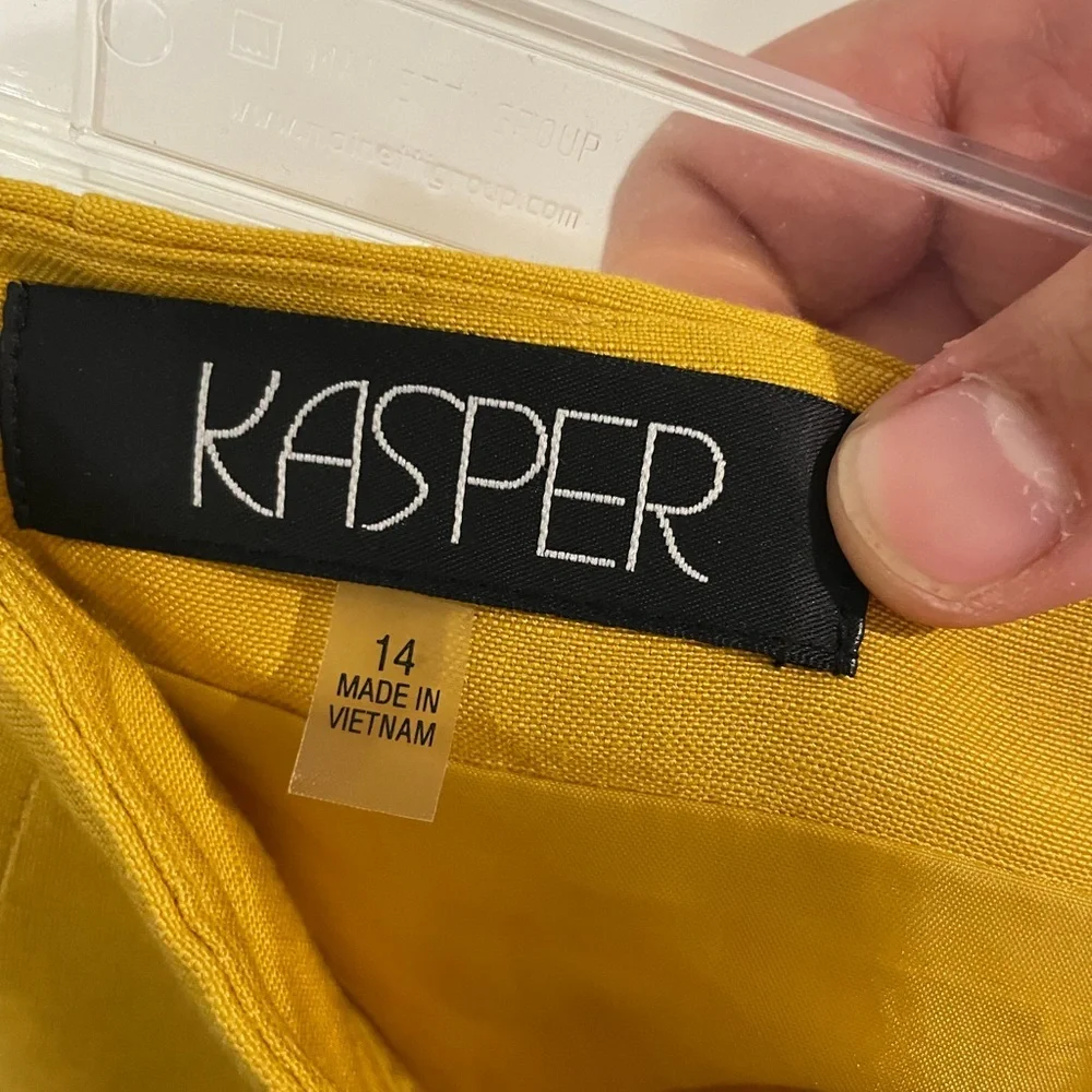 Kasper Mustard Pencil Skirt - Picture 4 of 5